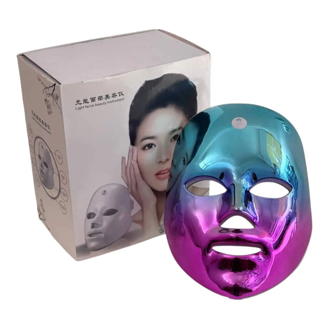 LED-mask-touch-and-rechargeable-beauty-instrument-7 ماسک نقابی نوردرمانی شارژی لمسی