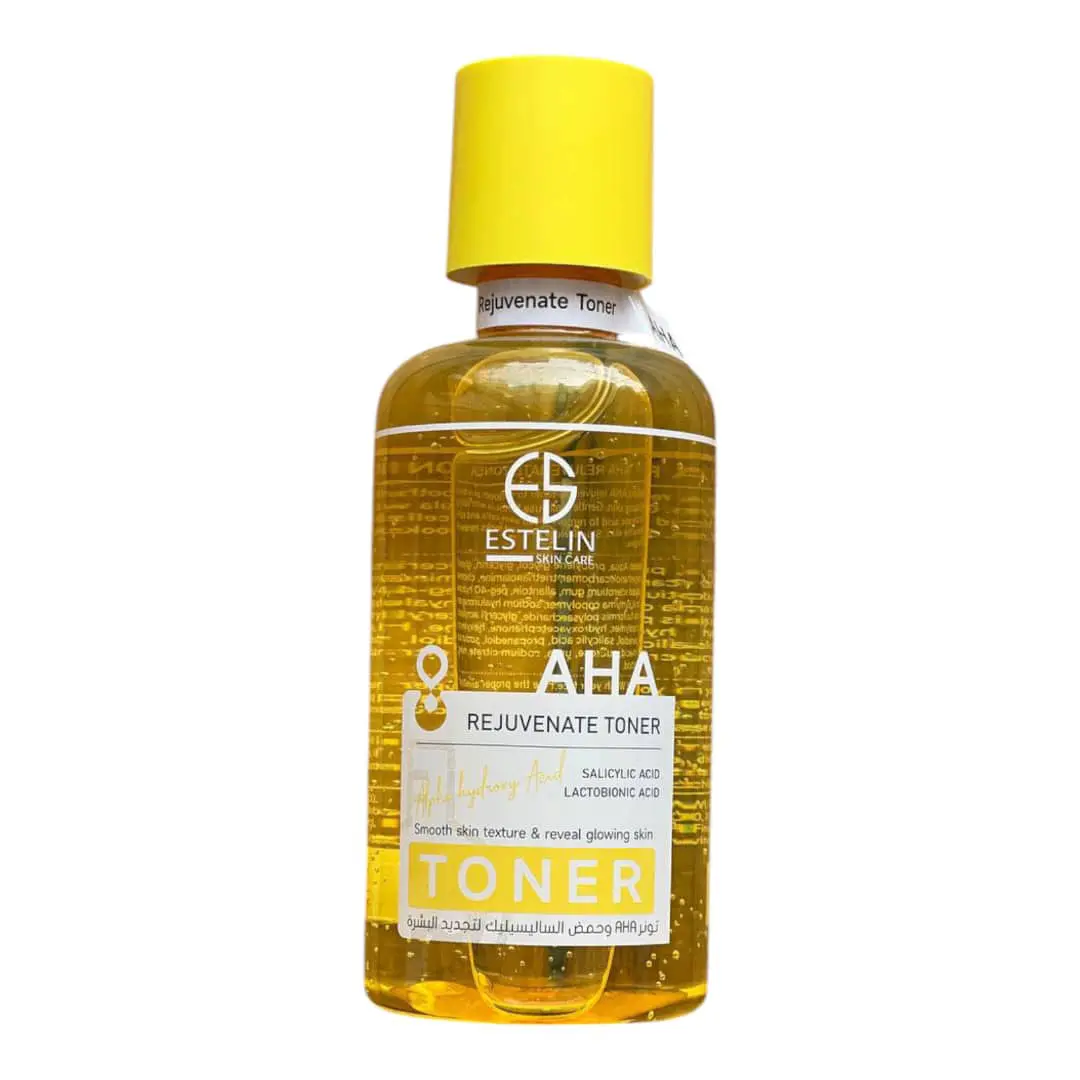 Estelin-AHA-Exfoliating-and-Brightening-Skin-Toner-400-ml-020 تونر AHA لایه بردار و روشن کننده پوست استلین