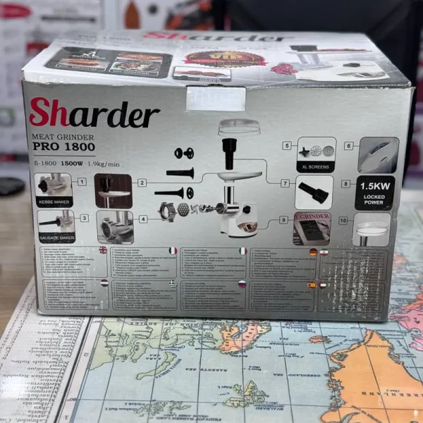 چرخ گوشت شاردر مدل PRO-1800