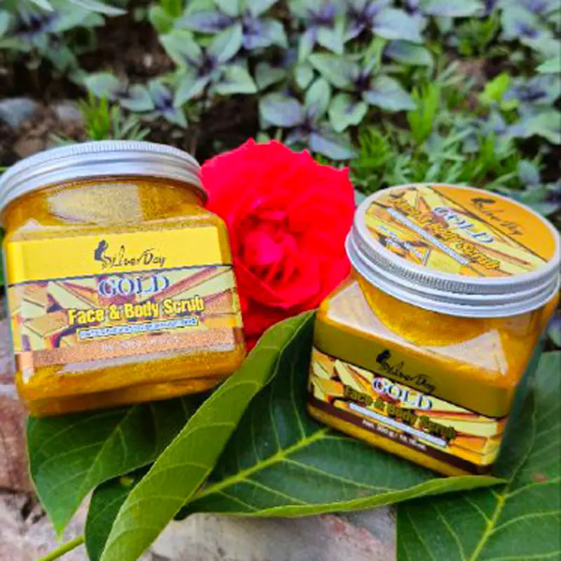 اسکراب صورت و بدن شنی طلا سیلور دی 300 گرم - تروکالا