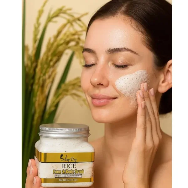اسکراب شنی صورت و بدن برنج سیلور دی