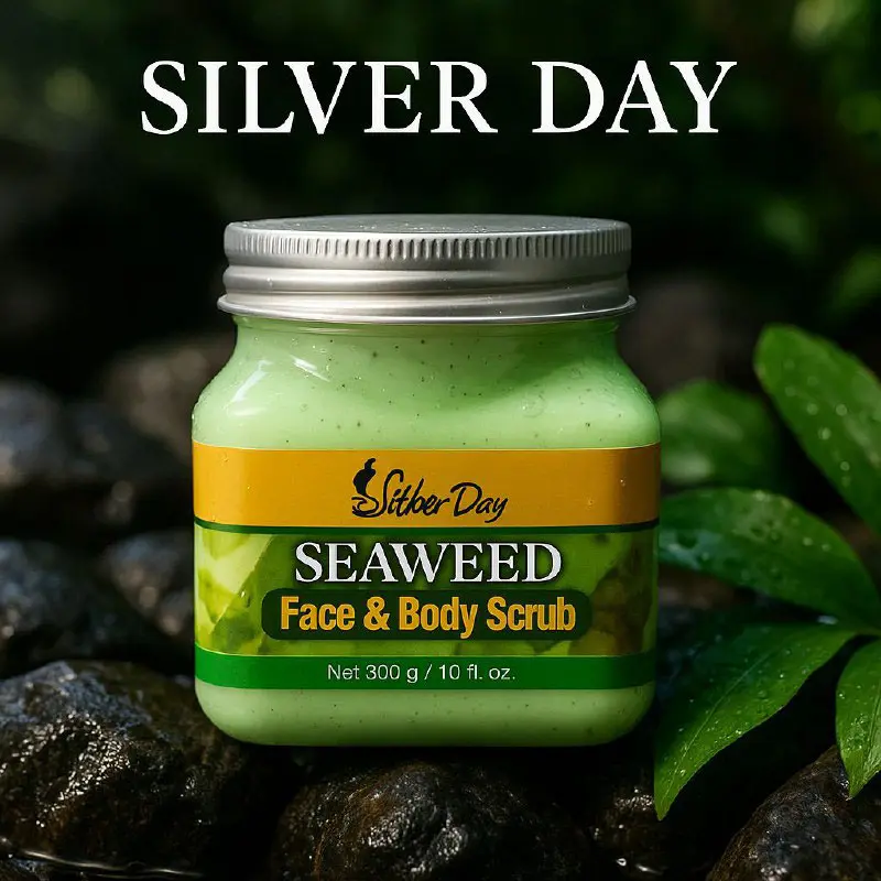 اسکراب شنی صورت و بدن جلبک سیلور دی