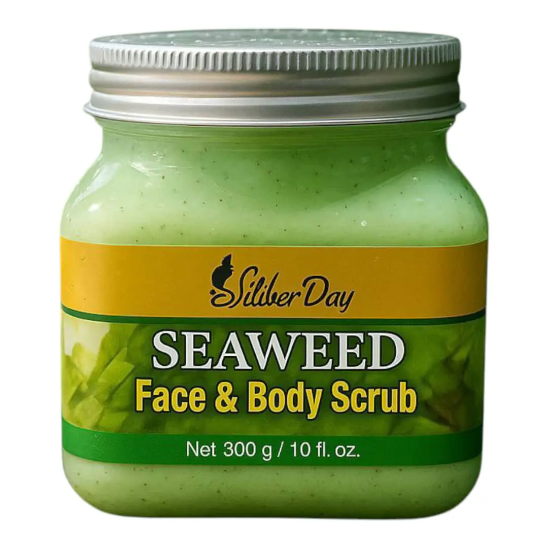 SILVER-DAY-SEAWEED-FACE&BODY-SCRUB-300-gr اسکراب شنی صورت و بدن جلبک سیلور دی