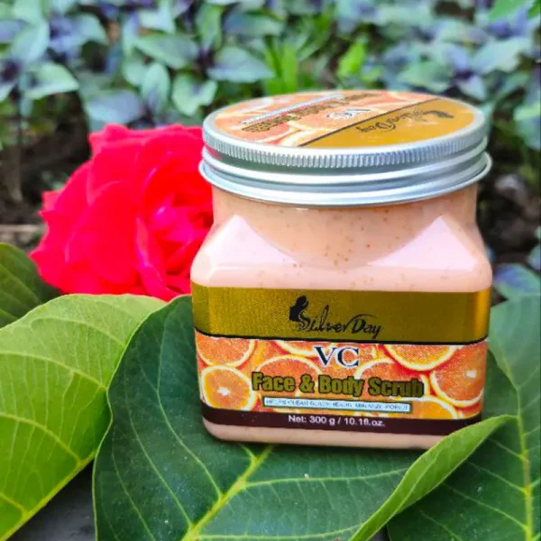 اسکراب شنی صورت و بدن ویتامین سی سیلور دی