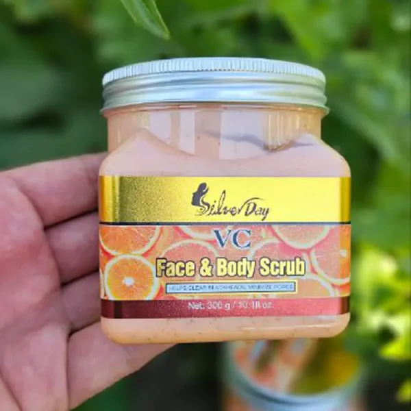 اسکراب شنی صورت و بدن ویتامین سی سیلور دی