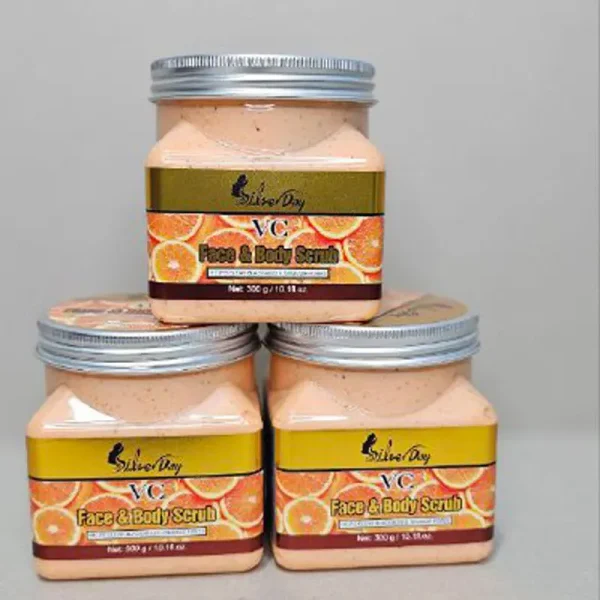 اسکراب شنی صورت و بدن ویتامین سی سیلور دی