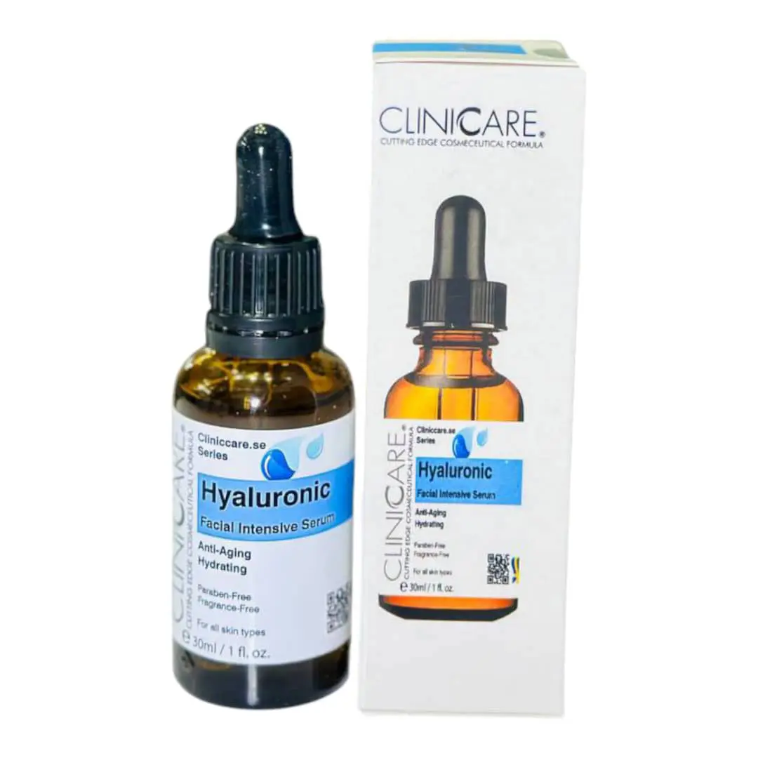 clincare-Hyaluronic-Acid-Hydrating-Serum-30-ML-000 سرم آبرسان هیالورونیک اسید کلینیکر