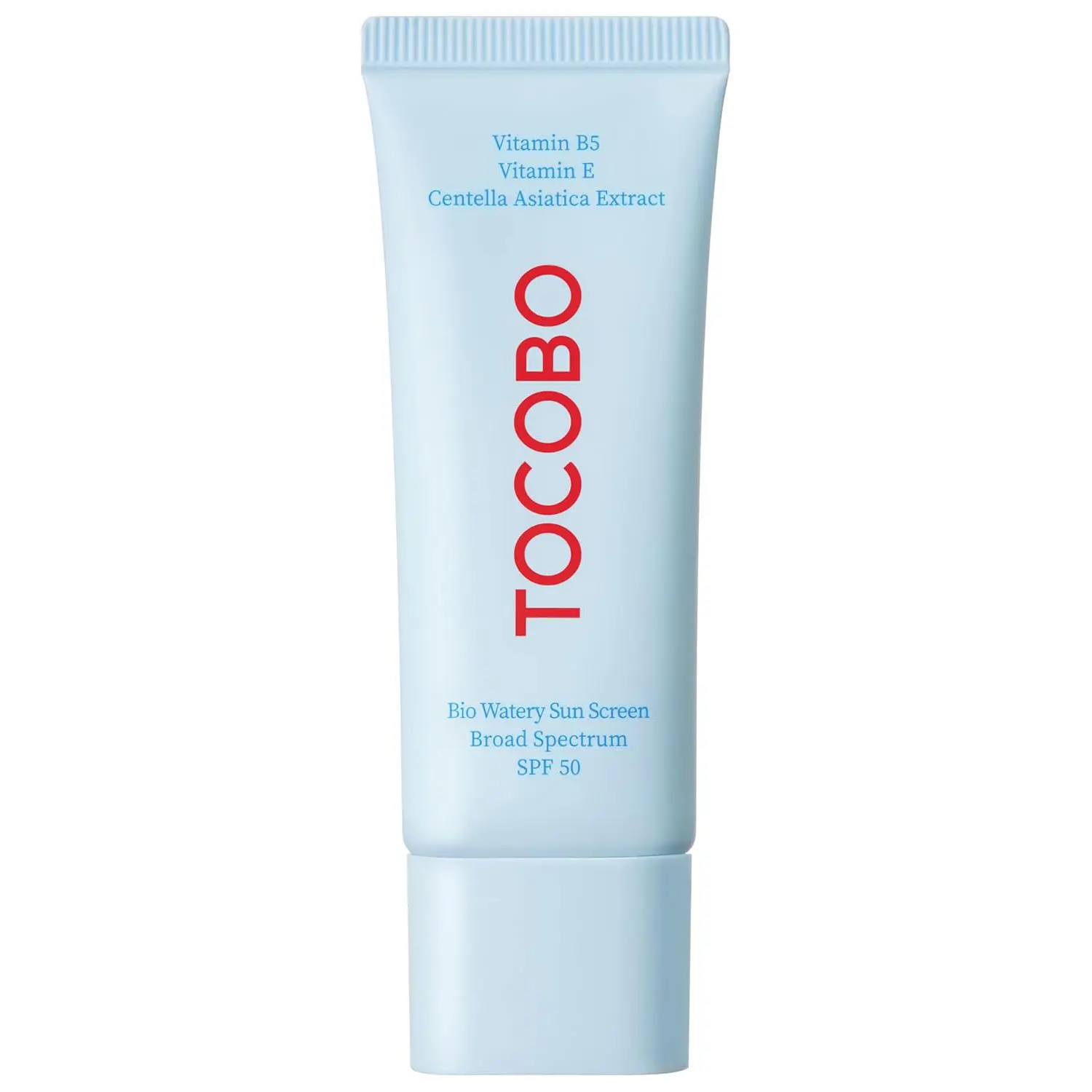 Bio-Watery-Sunscreen-SPF-50-Broad-Spectrum-Korean-Facial-Sun-Cream-with-Hyaluronic-Acid---Lightweight-Daily-Face-Sunblock-Lotion کرم ضد آفتاب ویتامینه تون آپ توکوبو