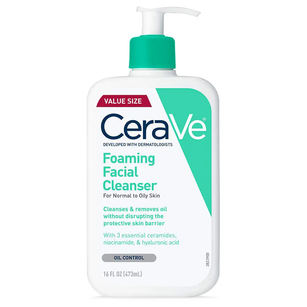 CeraVe-Foaming-Facial-Cleanser,-Daily-Face-Wash-for-Oily-Skin,-Hyaluronic-Acid-+-011 فوم شستشو پوست نرمال تا چرب سراوی