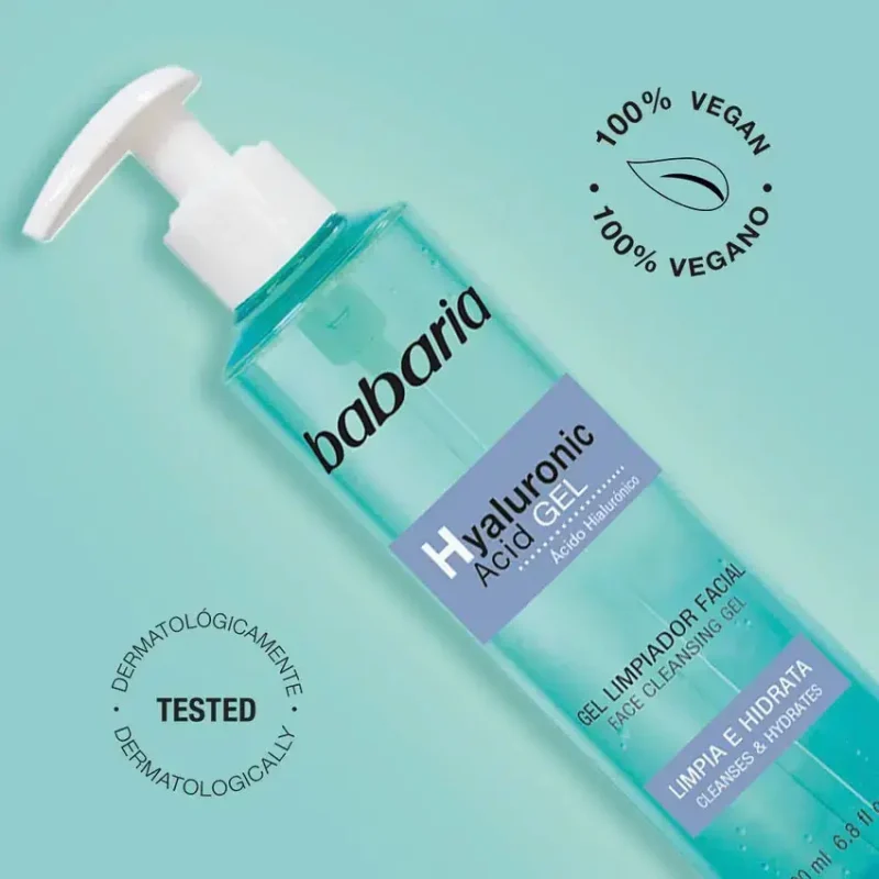 ژل شستشو صورت هیالورونیک اسید باباریا
