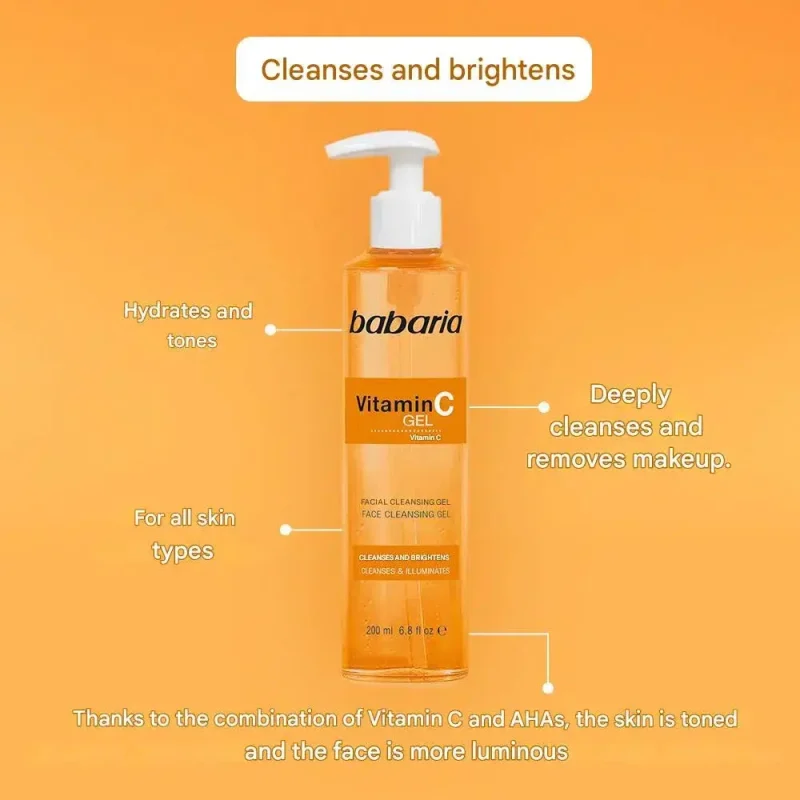 ژل شستشو صورت ویتامین سی باباریا