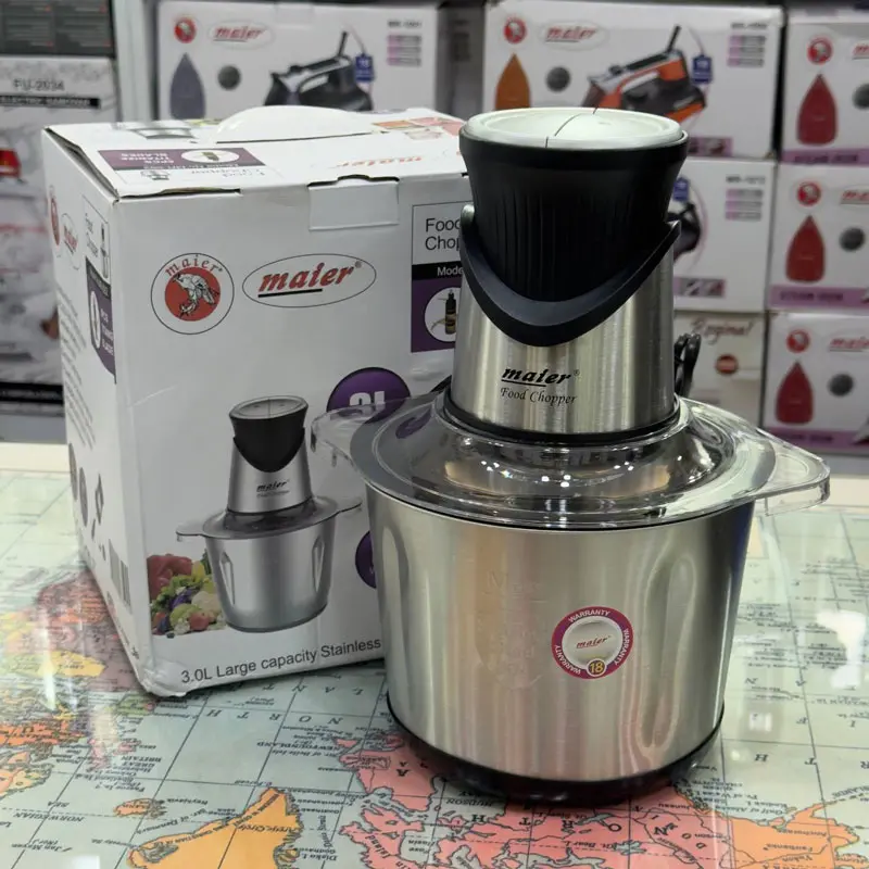 Mayer-MR592-electric-chopper,-3-liter-capacity-5 خردکن کاسه استیل مایر مدل MR-592