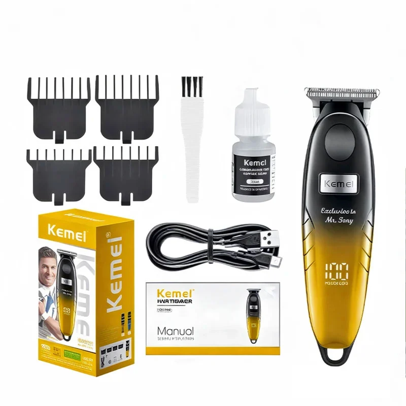 Kemei-Km-1742-Rechargeable-Hair-and-Beard-Trimmer-2 ماشین خط زن کیمی 1742