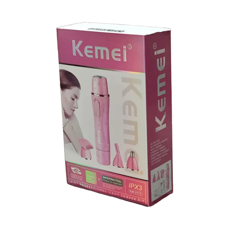 Kemei Km-2715 Hair Remover ست اصلاح 4 کاره زنانه کیمی KM-2715