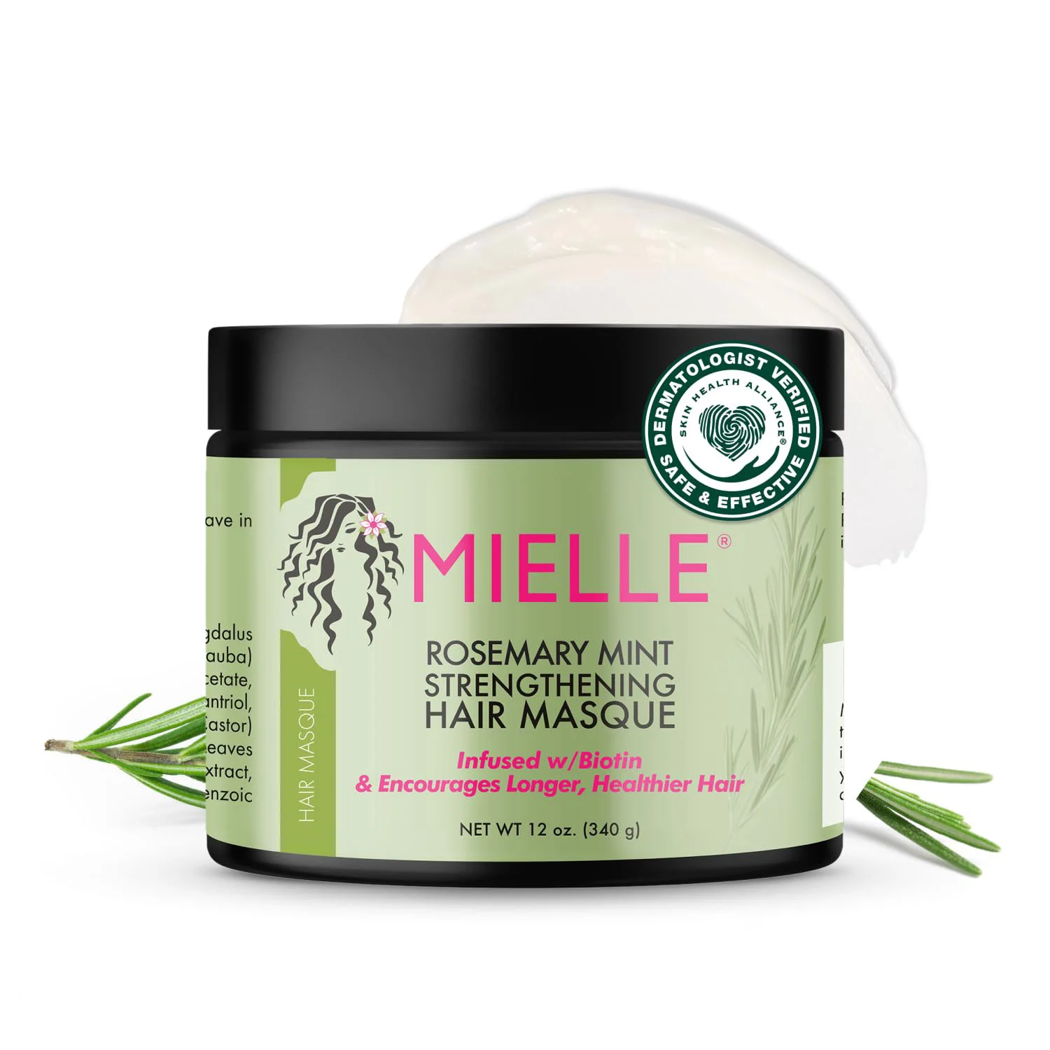 Mielle-Strengthening-Hair-Masque-Rosemary-Min-340-gr ماسک مو رزماری میله
