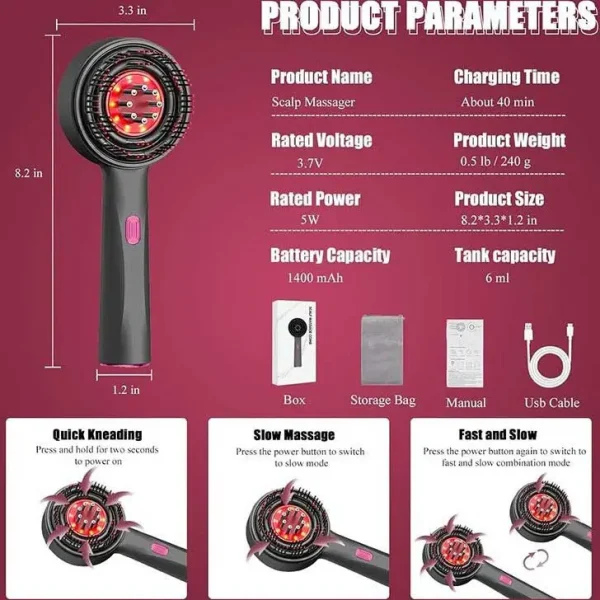 شانه ماساژور اسکالپ سر