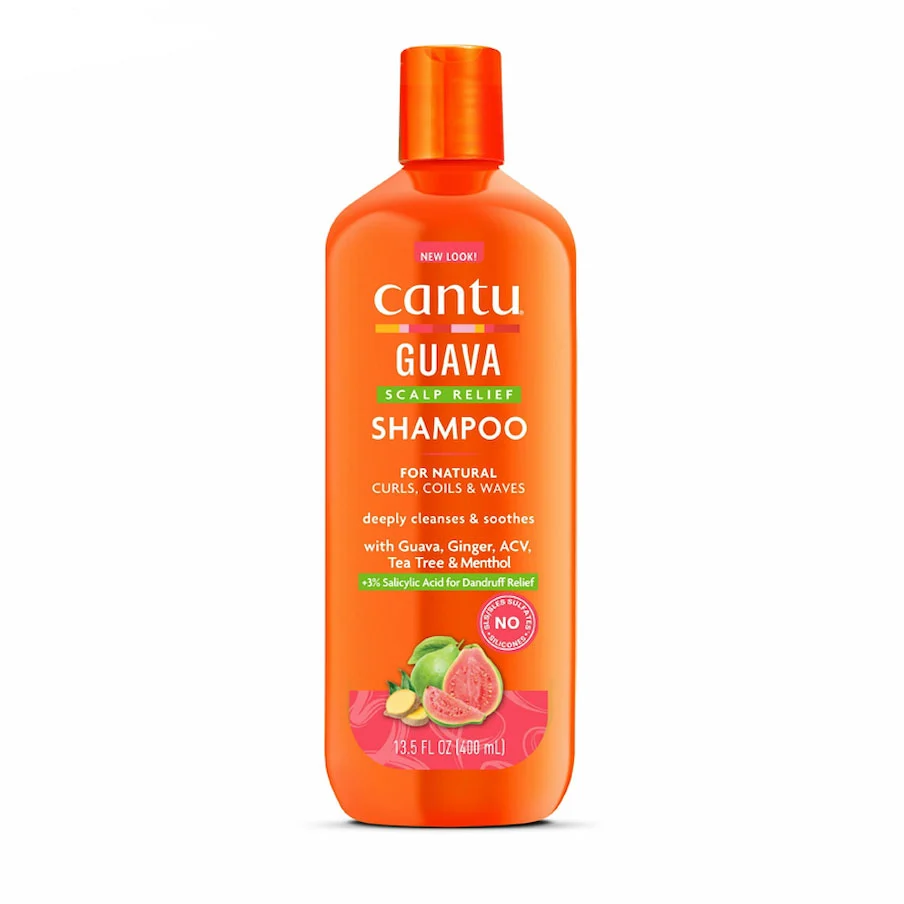 Cantu-Anti-Dandruff-Shampoo-400-ml-with-Guava-and-Ginger-Extract شامپو ضد شوره مو های فر کنتو