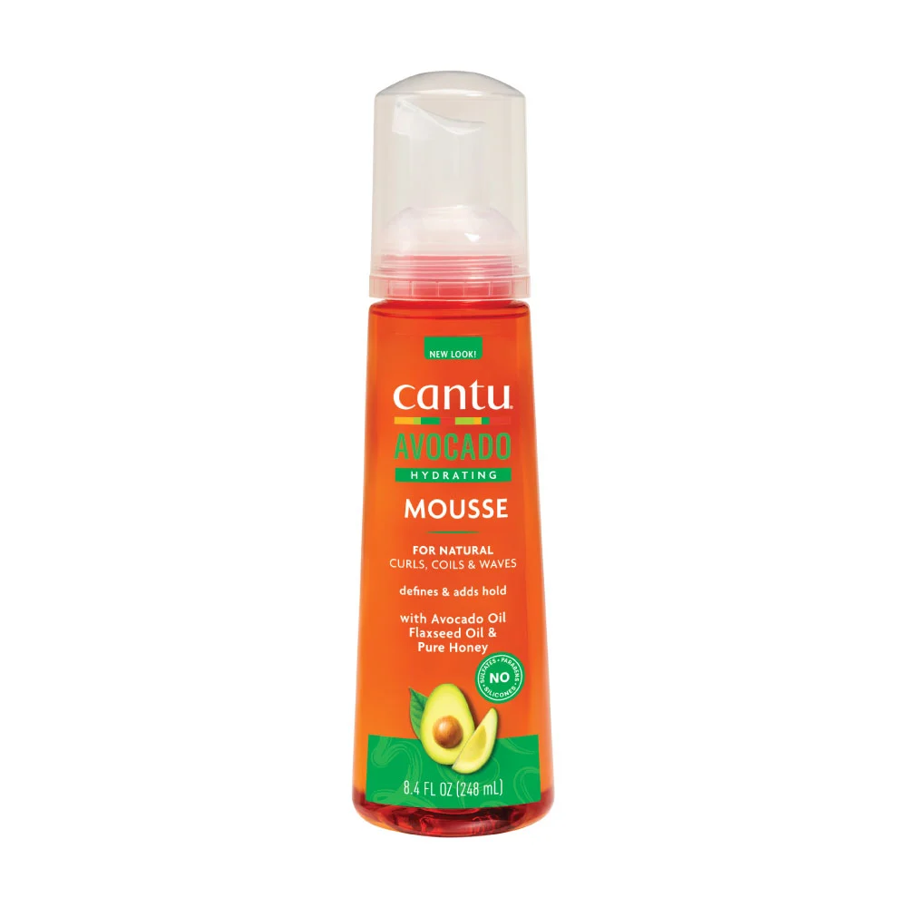 Cantu-Avocado-Hydrating-Mousse موس حالت دهنده موهای فر کنتو آووکادو