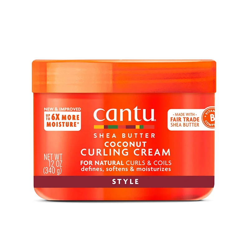 Cantu-Coconut-Curling-Cream-Custard کرم ژل حالت دهنده و فیکس کننده مو کنتو