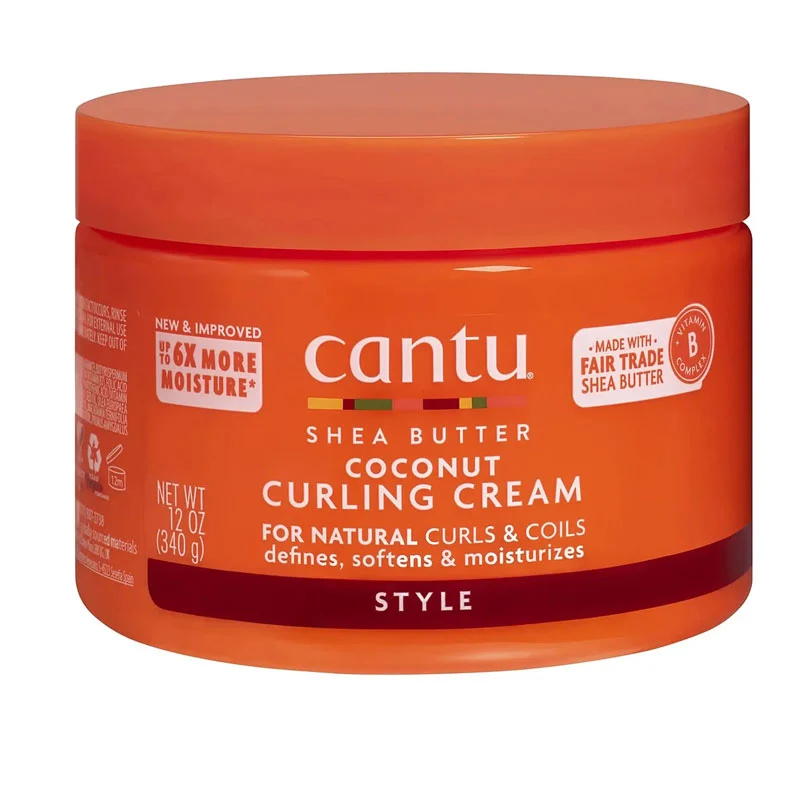 Cantu-coconut-curling-cream-340g کرم فر کننده مو نارگیل کنتو