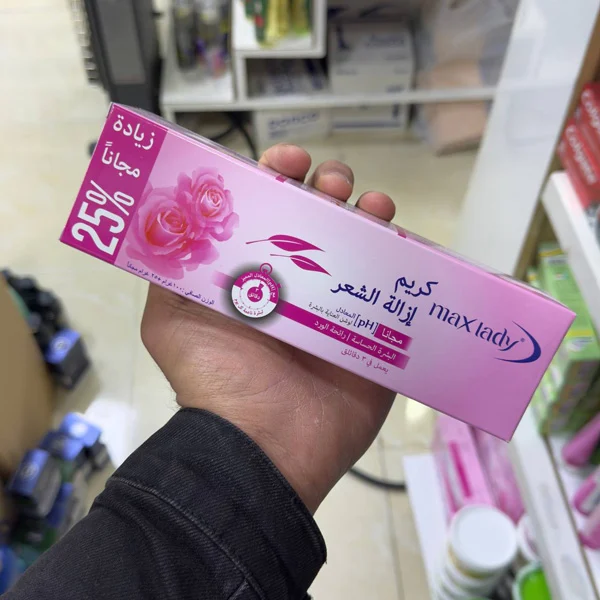 Max-Lady-Rose-Hair-Removal-Cream-for-Sensitive-Skin-3 کرم موبر گل رز مکس لیدی