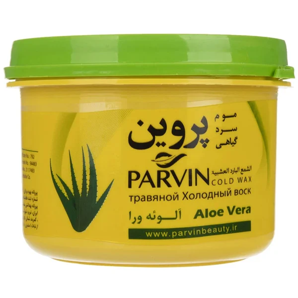 Parvin-Cold-Wax-Including-Aloevera-Extract موم سرد گیاهی پروین