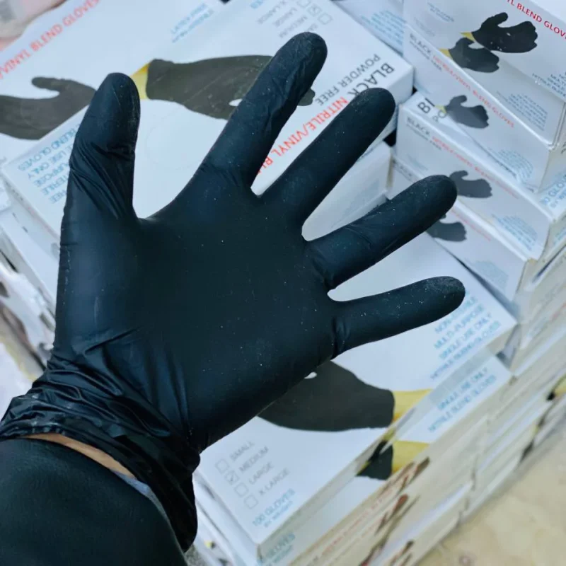 دستکش لاتکسی مشکی