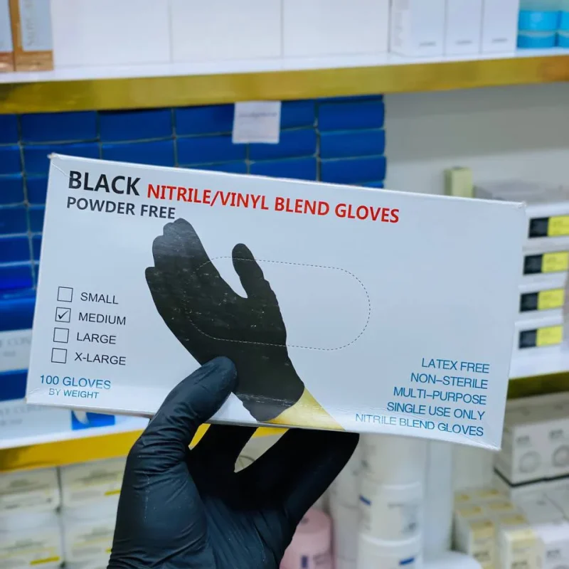 دستکش لاتکسی مشکی