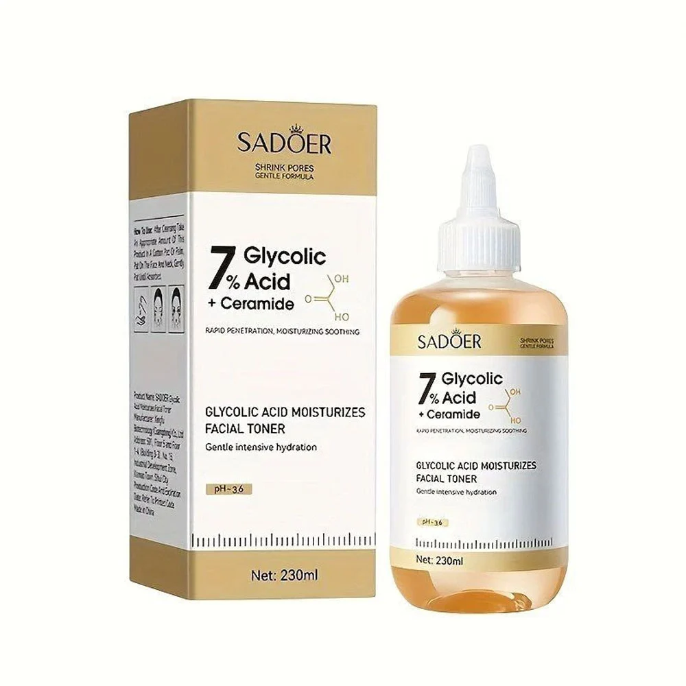 SADOER-GLYCOLIC-ACID-&-CERAMIDE-000 تونر پاک کننده صورت گلیکولیک اسید و سرامید سادور