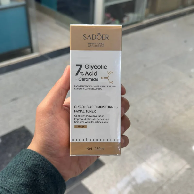 تونر پاک کننده صورت گلیکولیک اسید و سرامید سادور