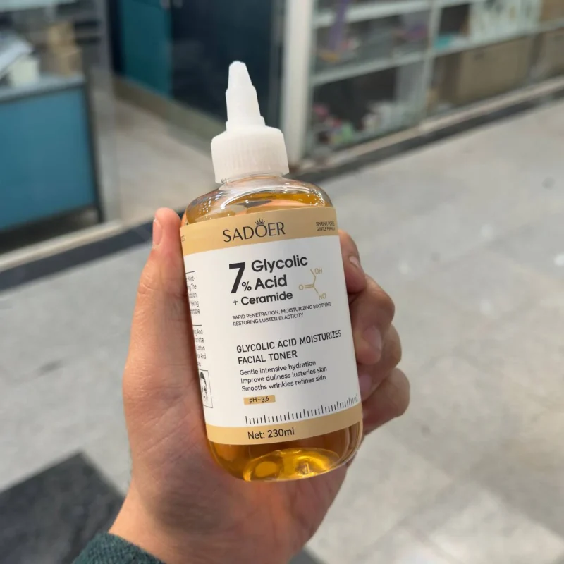 تونر پاک کننده صورت گلیکولیک اسید و سرامید سادور