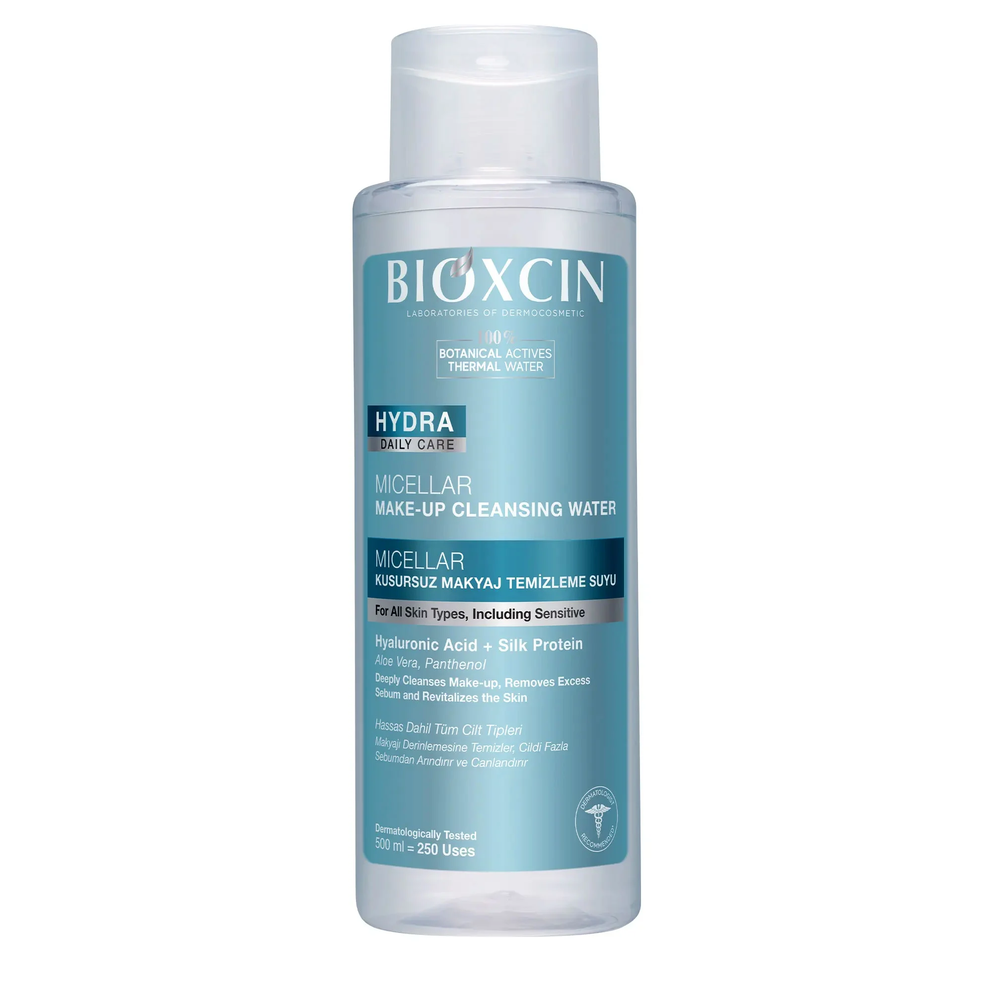 BIOXCIN-HYDRA-DAILY-CARE-MICELLAR-MAKE-UP-CLEANSING-WATER-500ML-44 میسلار واتر آبرسان هیدرا بیوکسین 500 میل - Image 1