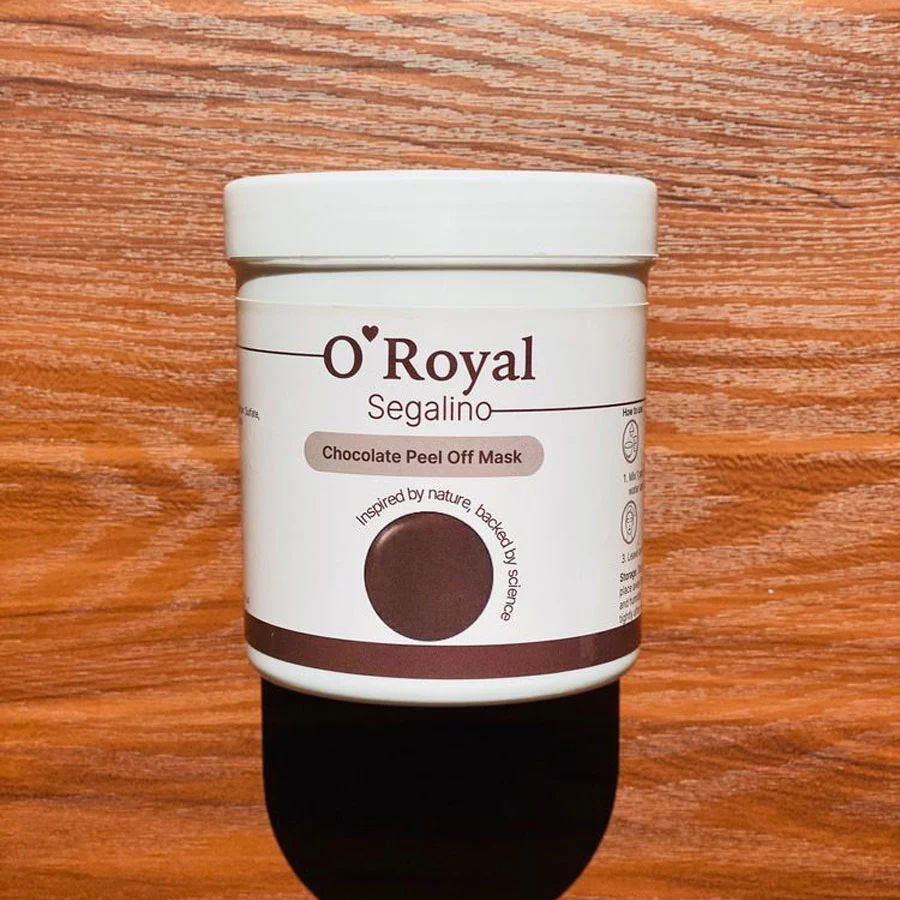 Oroyal-Chocolate-Peel-Off-Mask-with-Spirulina2 ماسک پیلاف شکلات اورویال