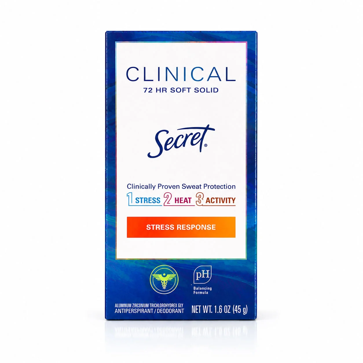 Secret Clinical 72 HR Soft Solid Stress Response 2 استیک ضد تعریق استرس ریسپانس سکرت کلینیکال