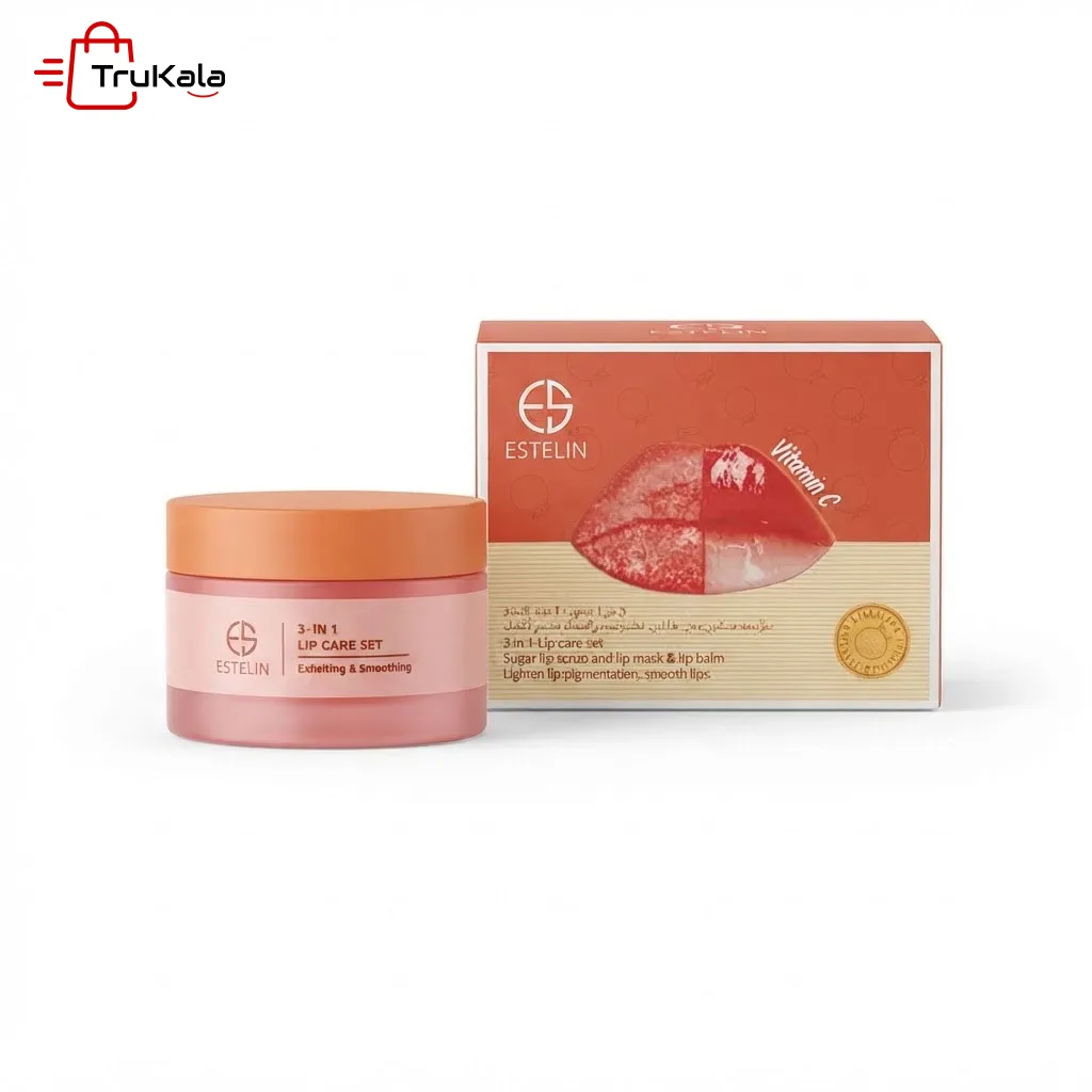 Estelin-3-In-1-Lip-Care-Set-Vitamin-C-Sugar-Scrub-&-Lip-Mask55 ست مراقبت لب ۳ در ۱ ویتامین سی استلین